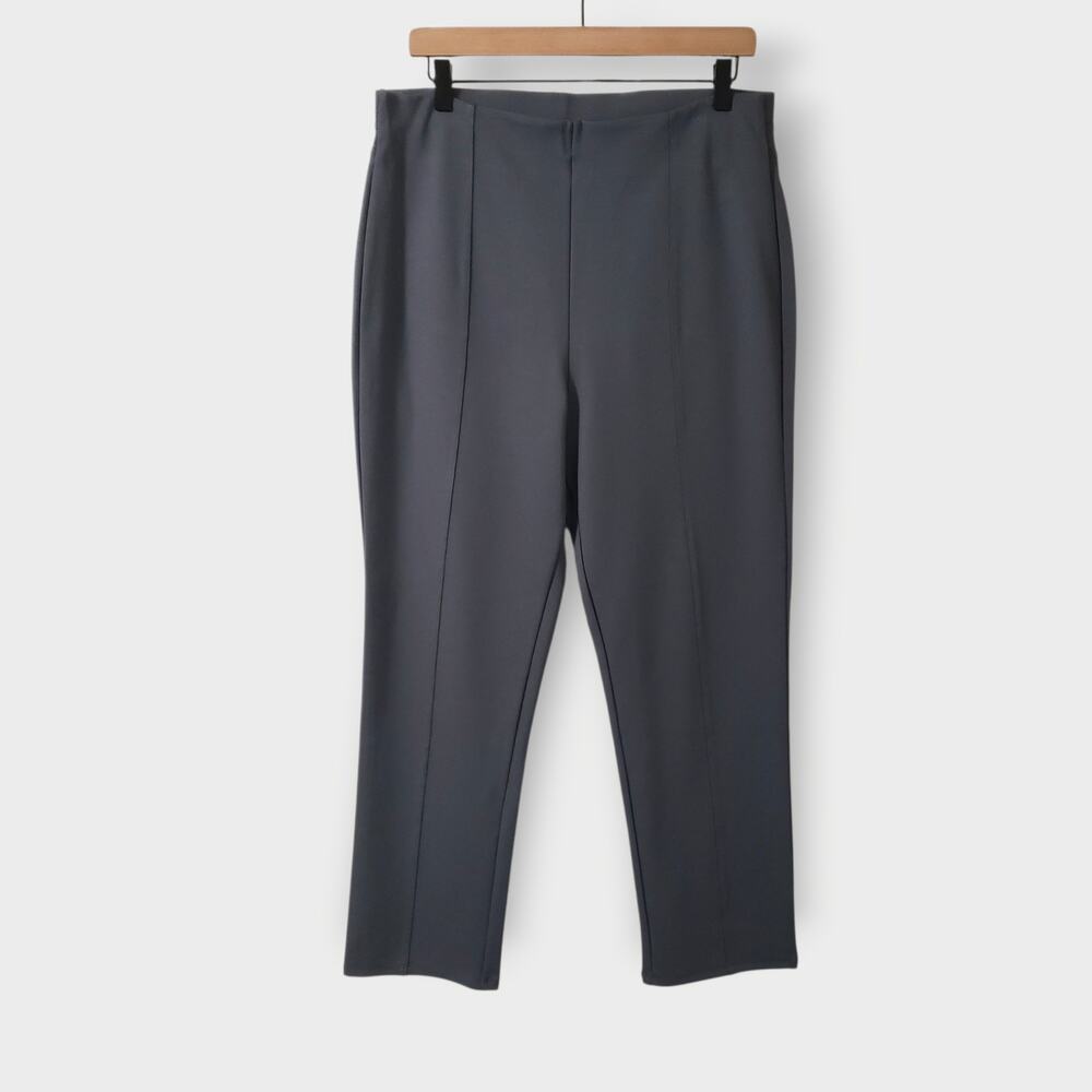 NWT Halara High Waisted Back Pocket Slim Work Ankle Pants Sedona Grey‎ Sz XL Reg